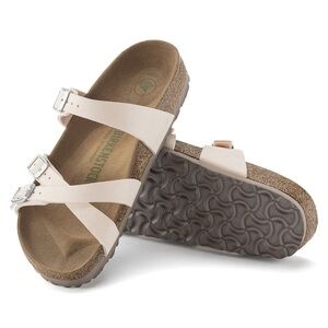 Birkenstock Franca Vegan Birkibuc Light Rose Sandals Cork Footbed EU 37 (L6 M4)